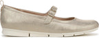 Dr. Scholl's Women's Timeless Mary Jane Flat  Gold Smooth Size 7