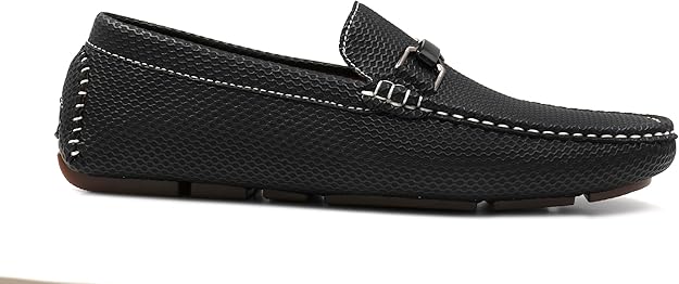 Aston Marc Men's Charter Bit Lightweight Breathable Loafer  Black Size 8.5