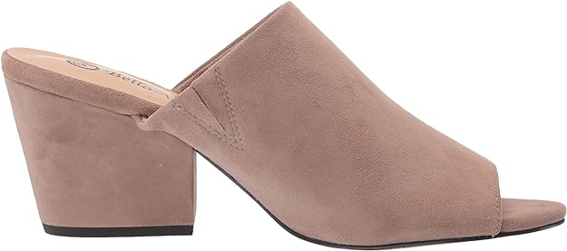 Bella Vita Women's Kathy Mule Sandal  Color Almond Kidsuede Leather Size 8WW