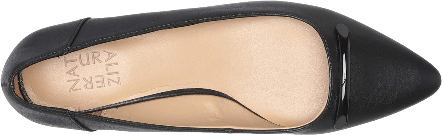 Naturalizer Women's Feather Low Pumps  Color Black Smooth Leather Size 10W