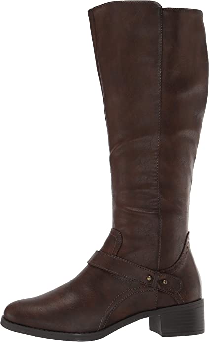 Easy Street Women's Jewel Plus Wide Mid Calf Boot  Color Brown Size 9.5M
