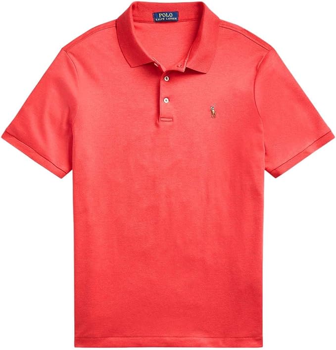 Polo Ralph Lauren Men's Classic-Fit Polo Shirt  Rosette Heather Red Size XL