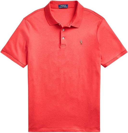 Polo Ralph Lauren Men's Classic-Fit Polo Shirt  Rosette Heather Red Size XL
