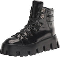 Madden Girl Women's Alpine Lug-Sole Platform Ankle Boots  Color Black Size 7.5M