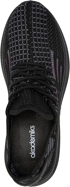 Akademiks Men's Flux Fashion Slip On Sneakers  Black Size 8