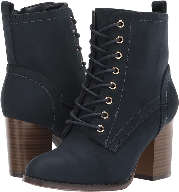 Journee Collection Women's Baylor Ankle Booties  Color Blue Size 8.5M