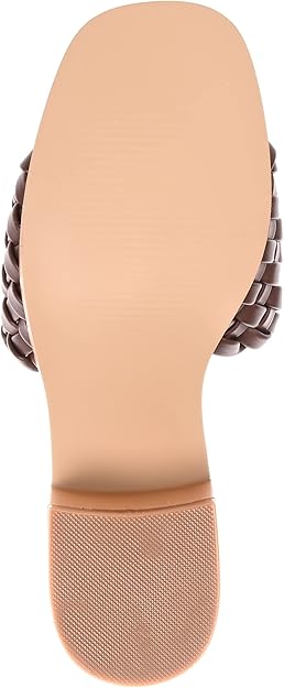 Journee Collection Women's Fylicia Dress Sandals  Brown Size 9.5