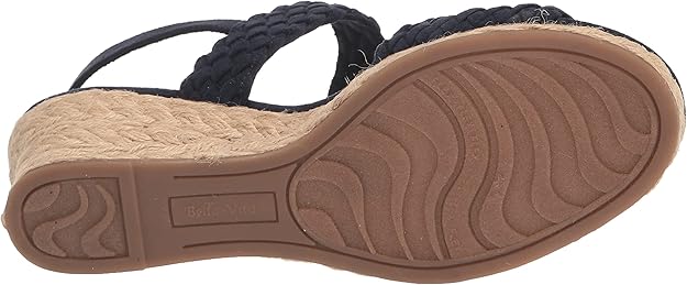 Bella Vita Women's Mariella Espadrille Sandal  Navy Suede Size 7