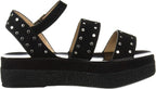 CHARLES DAVID Women's Madeira Platform Sandals  Studded Black  Size 5.5