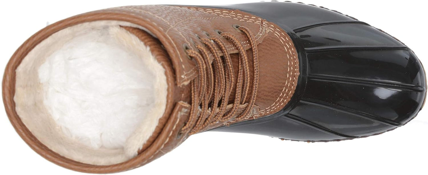 JBU Women's Maplewood Waterproof Rain Mid Calf Boots  Color Chocolate Size 7M