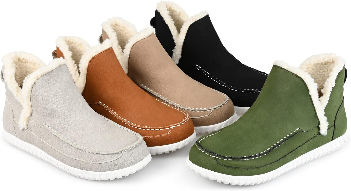 Journee Collection Women's Capreece Slip On Moccasin Slippers  Color Black Size 7M