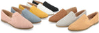 Journee Collection Women's Lucie Slip On Almond Toe Loafer Flats  Color Mustard Size 7M