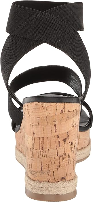 Madden Girl Maranda Stretch Ankle-Strap Wedge Sandals  Color Black Size 9.5M