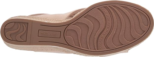 Bella Vita Women's Espadrille Wedge Sandal  Color Cream Suede Size 9M