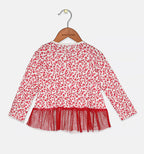 First Impressions Baby Girls 2-pc Holly-Print Tunic Shirt   Color Cherry Red Size 3-6 months