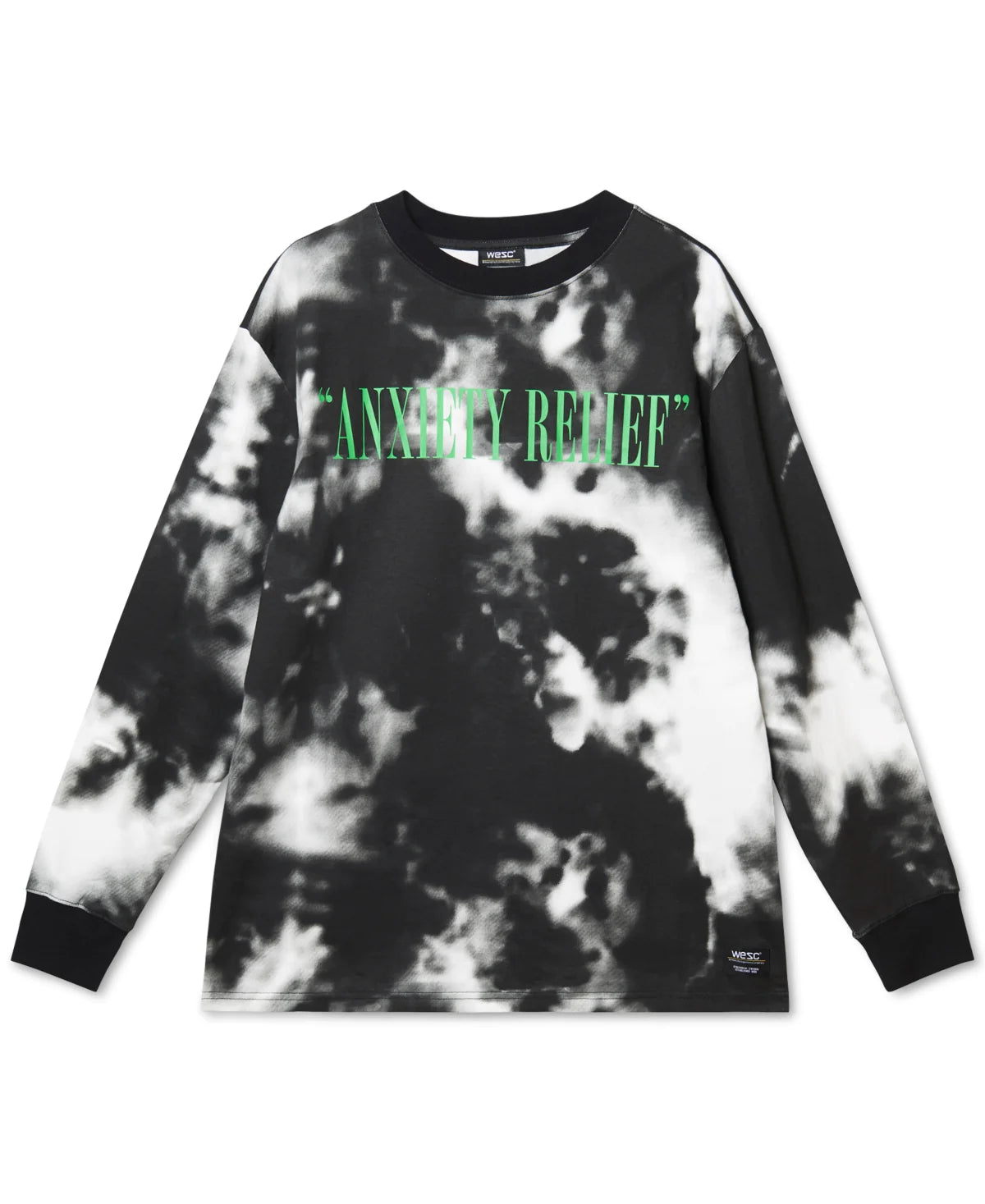 WeSC Men's Kendrick Anxiety Relief T-Shirt  Color Black Size XL
