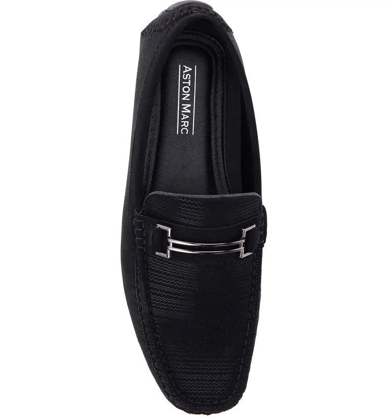Aston Marc Men's Fashion Driving Shoes  Color Black Size 12M