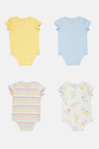 First Impressions Baby Girls 4-Pk. Bodysuits  Multicolor Size 0-3 months