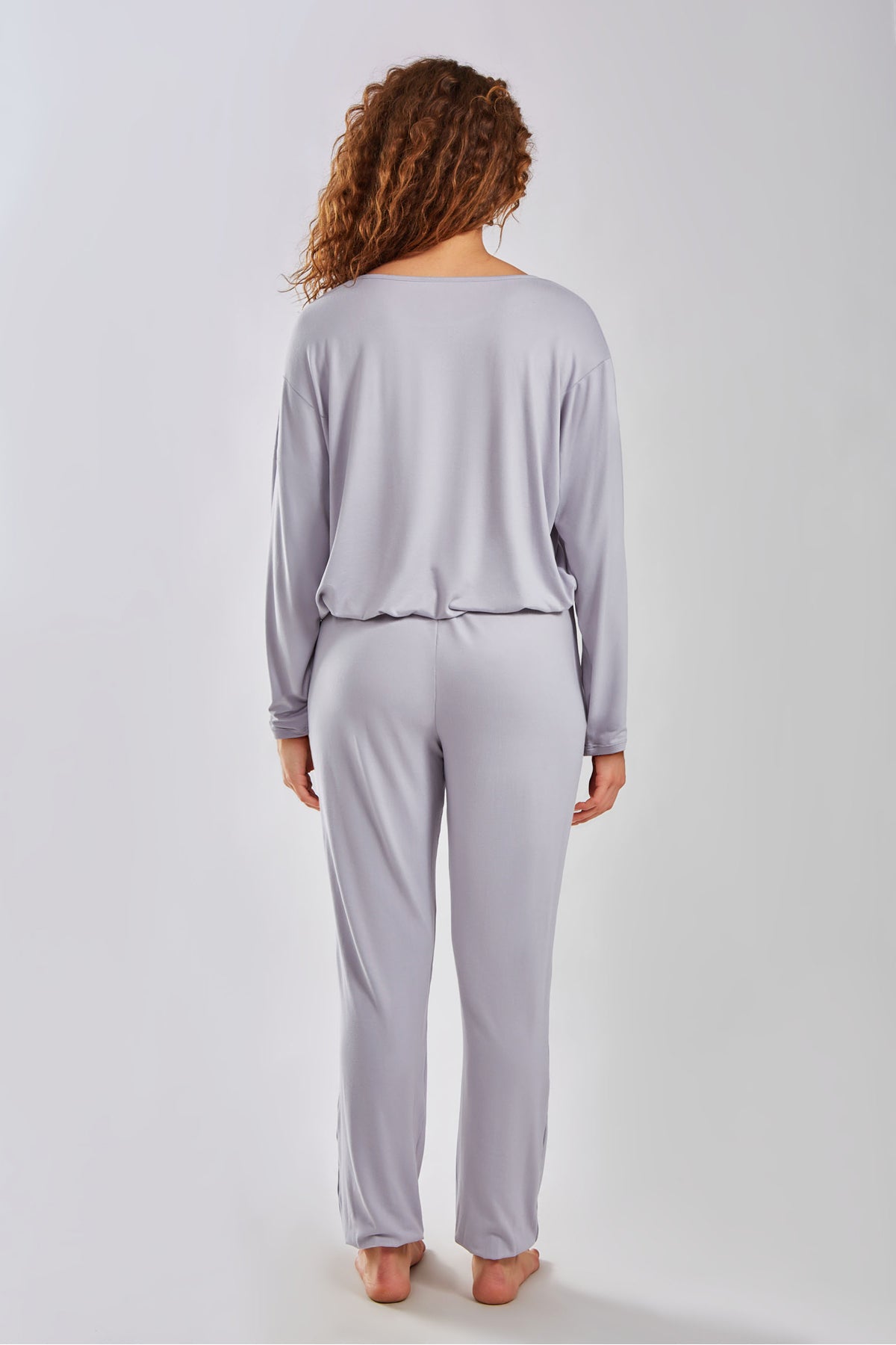 iCollection Ferris Modal Jogger PJ Sleep Pant  Gray Size XL