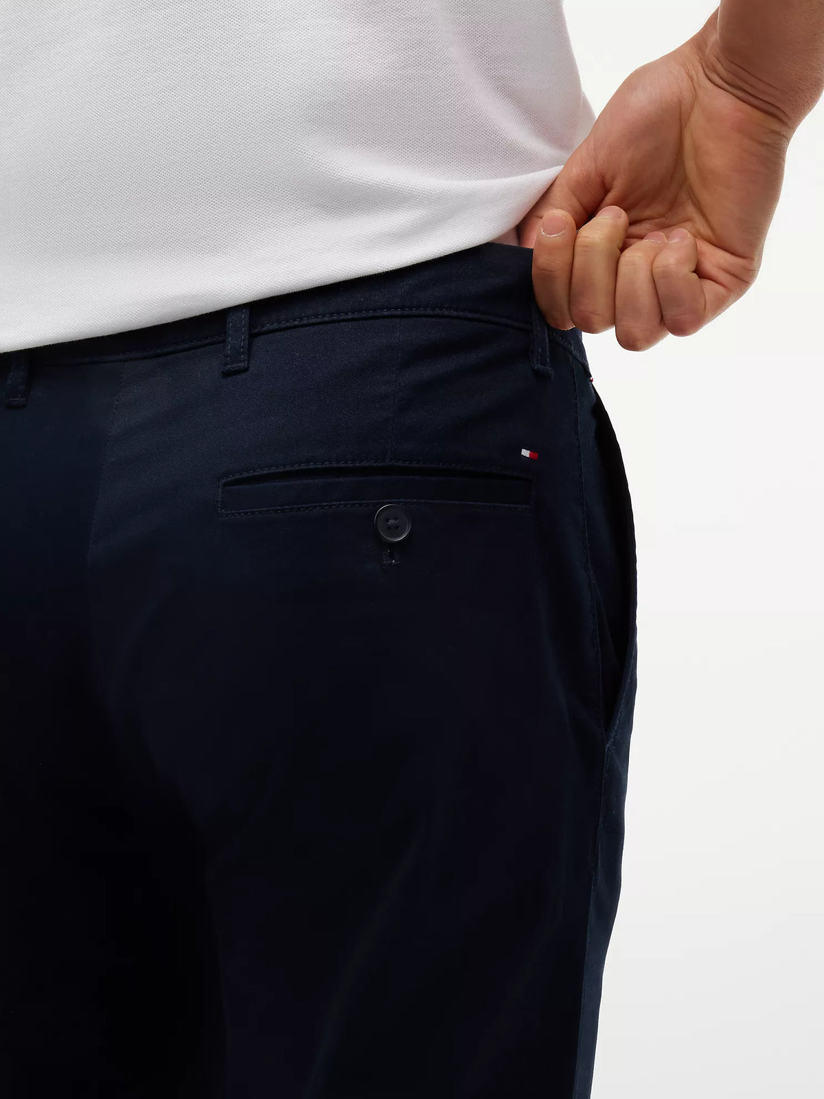 Tommy Hilfiger Men's Slim Fit Stretch Cotton Chino Pants  Navy Blazer 34Wx32L (No Tag)