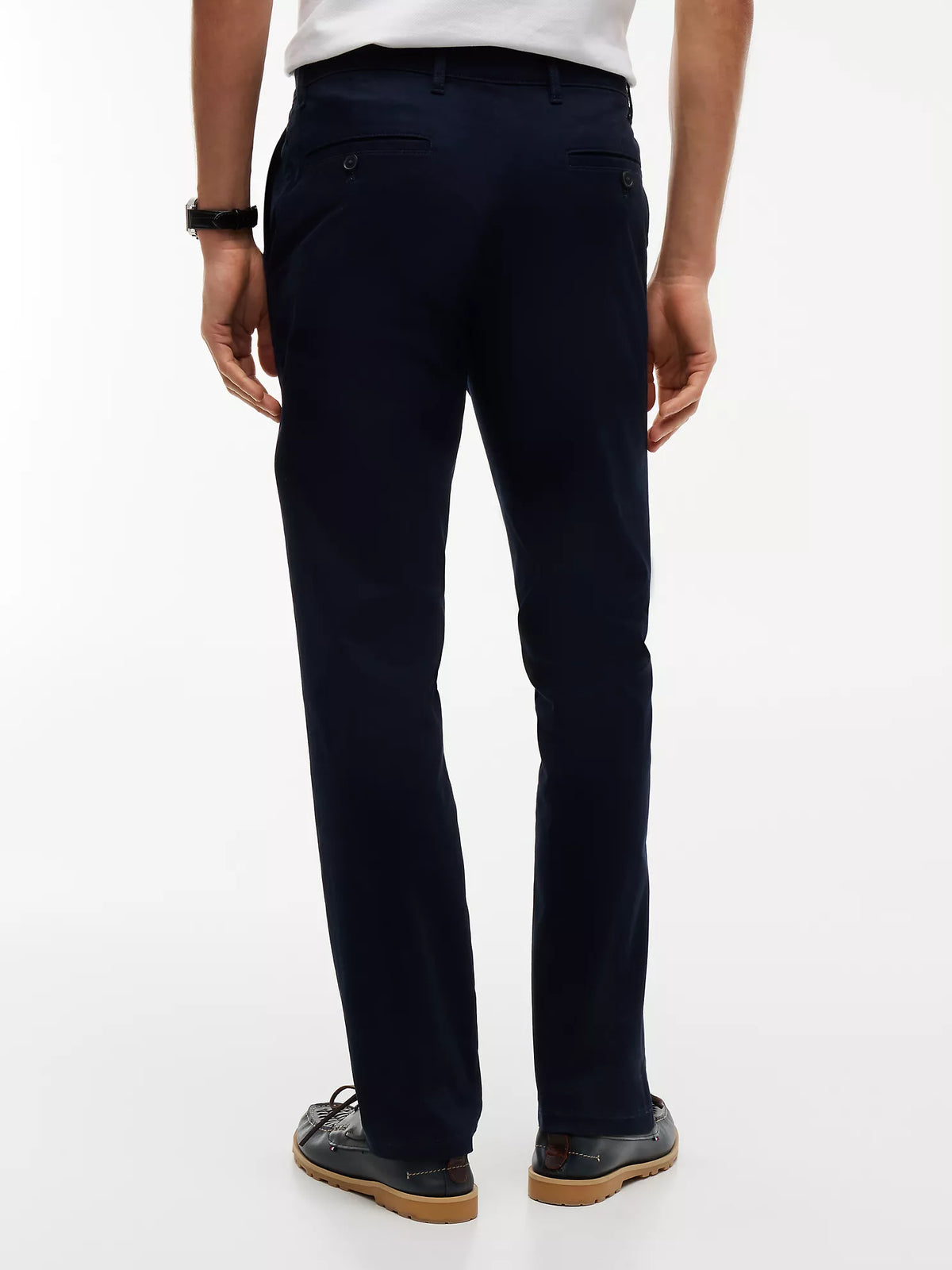 Tommy Hilfiger Men's Slim Fit Stretch Cotton Chino Pants  Navy Blazer 34Wx32L (No Tag)