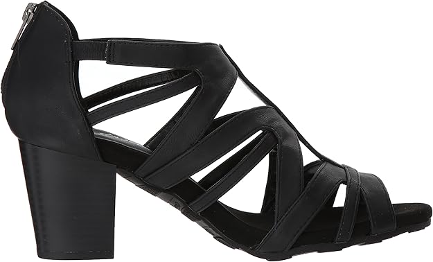 Easy Street Women's Amaze Dress Heeled Sandals  Black Size 8