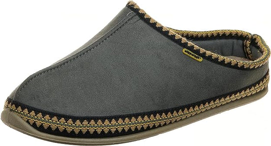 Deer Stags Men's Slipperooz Wherever Adult Slippers  Color Gray Size 13M