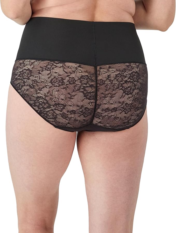 Maidenform High-Waisted Shapewear Tummy Control Shaping Brief  Black Size M