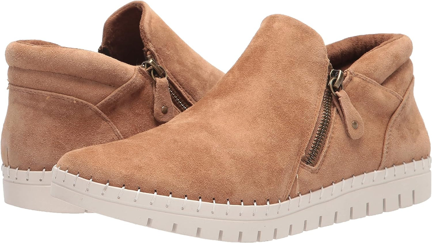 Bella Vita Women's Camberly Sport Booties  Color Saddle Kid Suede Leather Size 8.5W