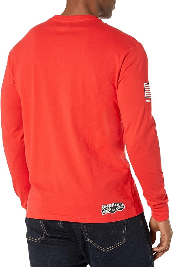 Volcom Men's Usst Stone Long Sleeve Tee  Color Usst Red Size XL