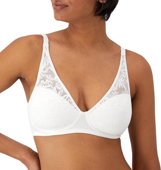Bali Women's Breathe Wireless T-Shirt Bra  White Size L