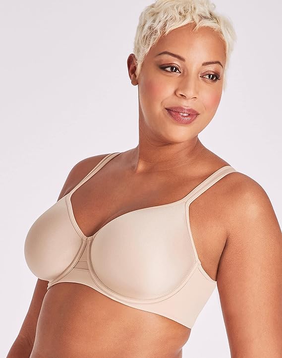 Bali One Smooth U Ultra Light Minimizer Underwire Bra  Sandshell Size 36DD