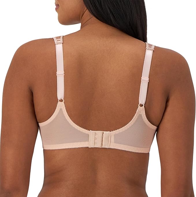Bali Satin Tracings Underwire Minimizer Bra  Rose Size 40DD