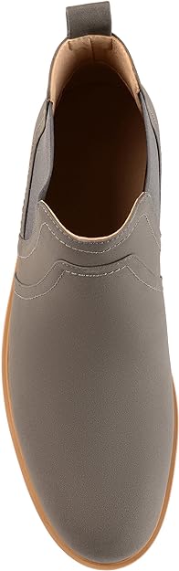 Vance Co. Men's Durant Chelsea Boot  Color Gray Faux Leather Size 10M