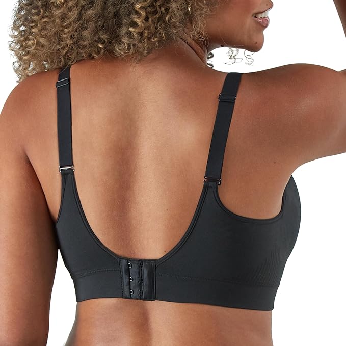 Bali Comfort Revolution Modern Seamless Wirefree Bra  Black Size 2XL