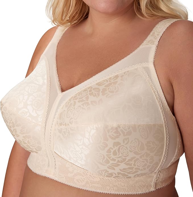 Playtex 18 Hour Full-Coverage Comfort-Strap Wireless Bra  Natural Beige Nude Size 38B