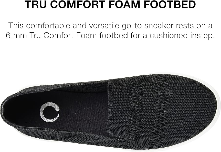 Journee Collection Women's Meika Tru Comfort Foam Footbed Sneakers  Color Black Size 9M