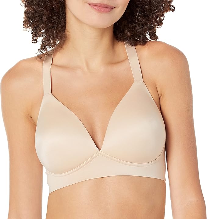 Bali Comfort Revolution Wireless Convertible T-Shirt Bra  Almond Size S