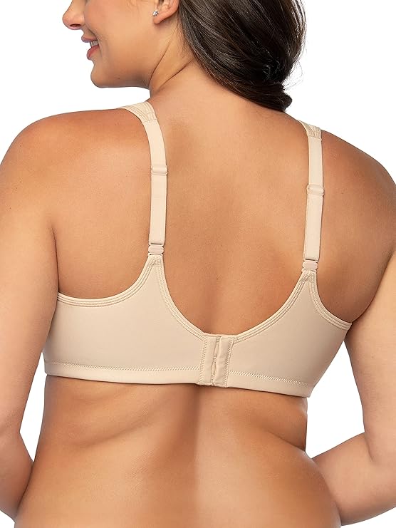 Vanity Fair Full-Figure Wireless Sports Bra  Color Damask Neutral Nude Size 40D