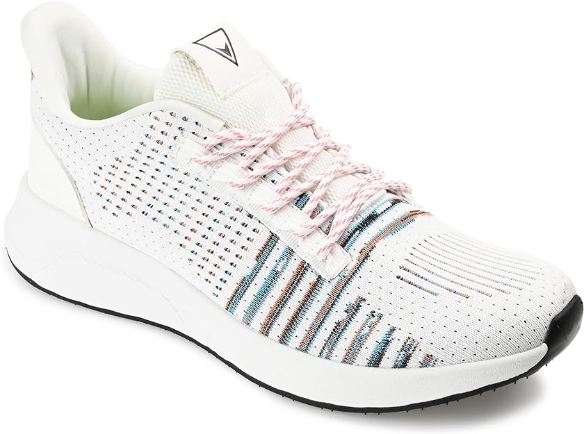 Vance Co. Men's Brewer Knit Athleisure Sneaker  Color White Size 12M