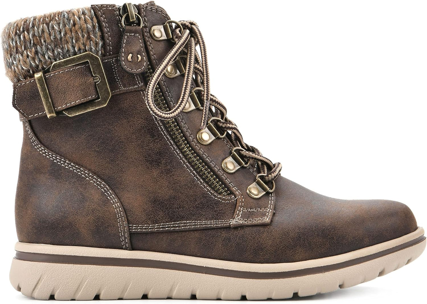 Cliffs by White Mountain Women's Hearty Ankle Boots  Color Brown Size 8.5M