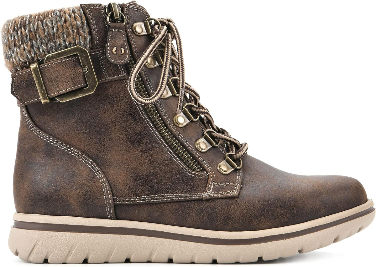 Cliffs by White Mountain Women's Hearty Ankle Boots  Color Brown Size 8.5M