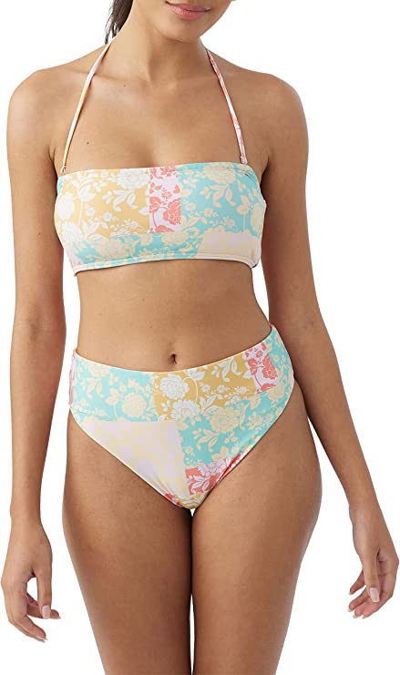 ONeill Juniors Olivia Dreamland Bandeau Bikini Top  Multicolor Size M