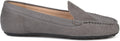 Journee Collection Women's Halsey Vegan Nubuck Laser Cut Loafers  Color Grey Size 7.5M