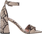Circus NY Women's Elizabeth Two-Piece Sandals  Color Black/White Snake Print Size 7M