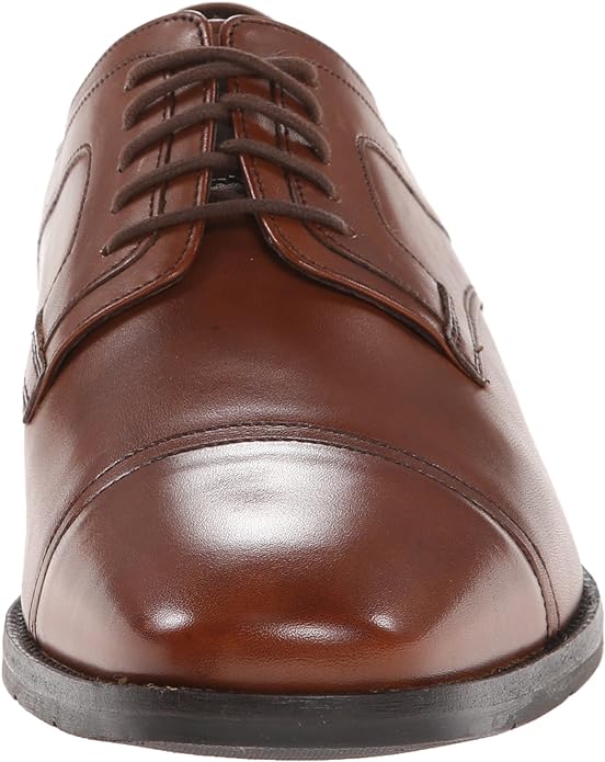 Johnston & Murphy Men's Larsey Oxford  Color Tan Italian Calfskin Size 7.5M