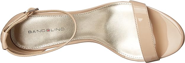 Bandolino Women's Madia Dress Sandals  Color Natural Patent Size 6.5M