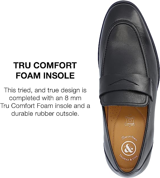 Thomas & Vine Men's Bishop Loafer  Color Black Size 10.5M