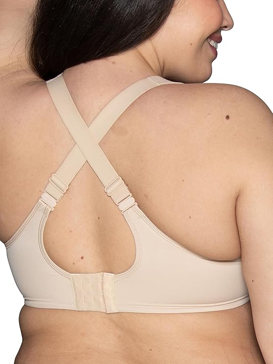 Vanity Fair 2-Ply High Impact Underwire Sport Bra  Damask Neutral Size 44D