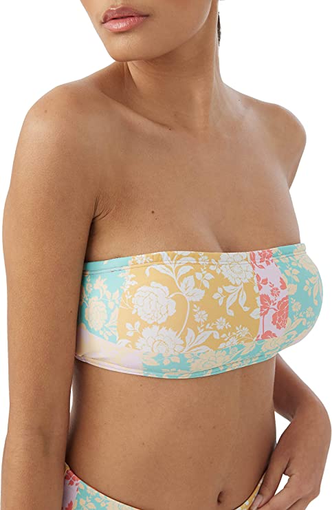 ONeill Juniors Olivia Dreamland Bandeau Bikini Top  Multicolor Size M